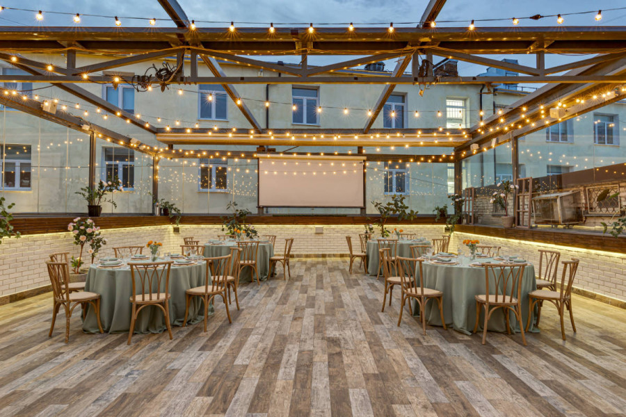 веранда на крыше 170