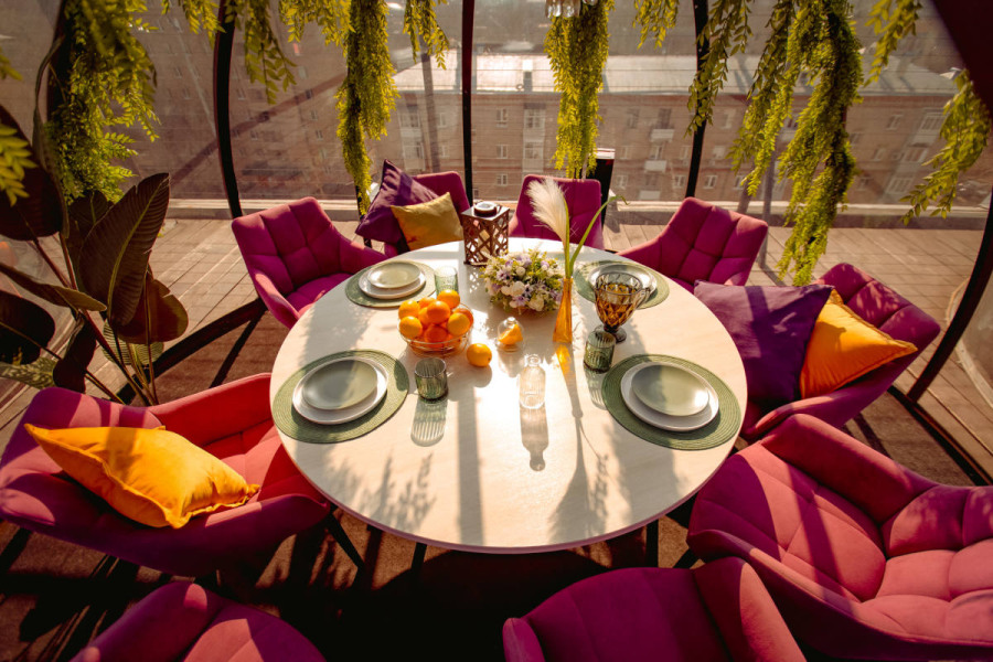 Купольная беседка ВДНХ с верандой на крыше