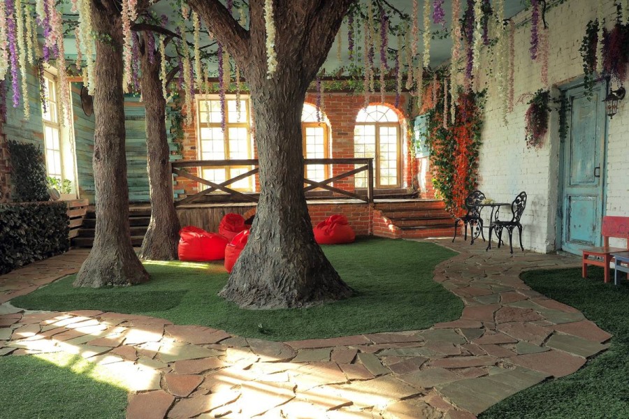 Студия с лесной поляной в стиле Прованс