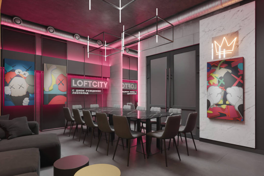 Лофт «Нефть» с верандой на крыше