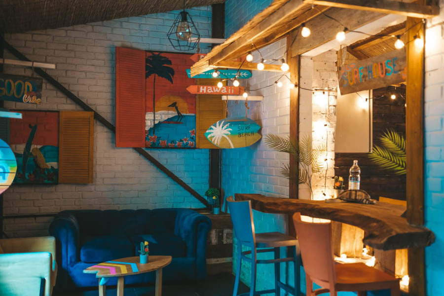 Сёрф лофт с теплой верандой и барбекю