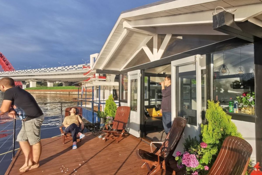 Панорамный теплый дом на Москве-реке