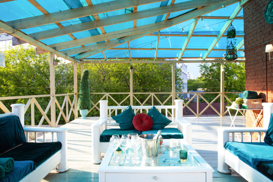 Премиальный медный лофт Cuprum с летней верандой