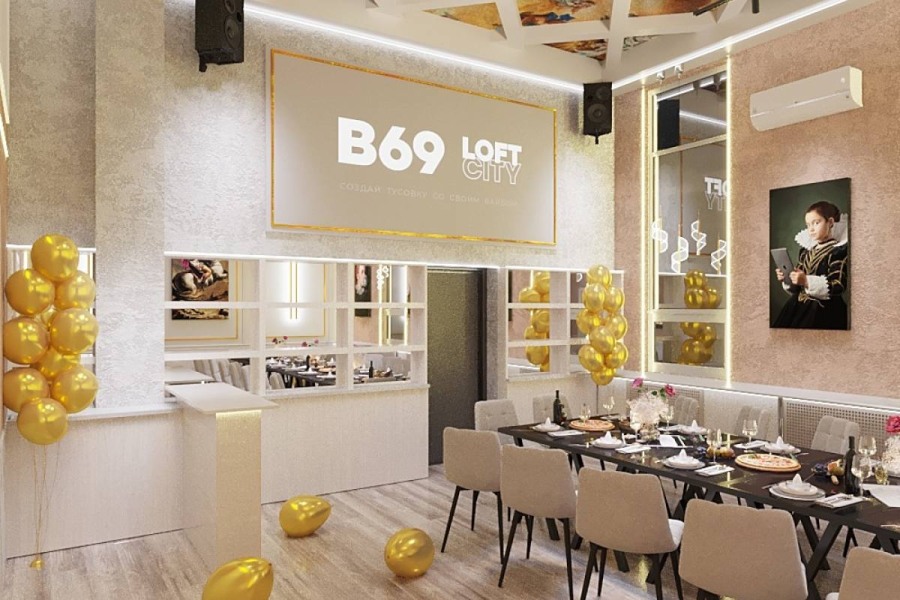 Лофт «Необарокко» с верандой на крыше