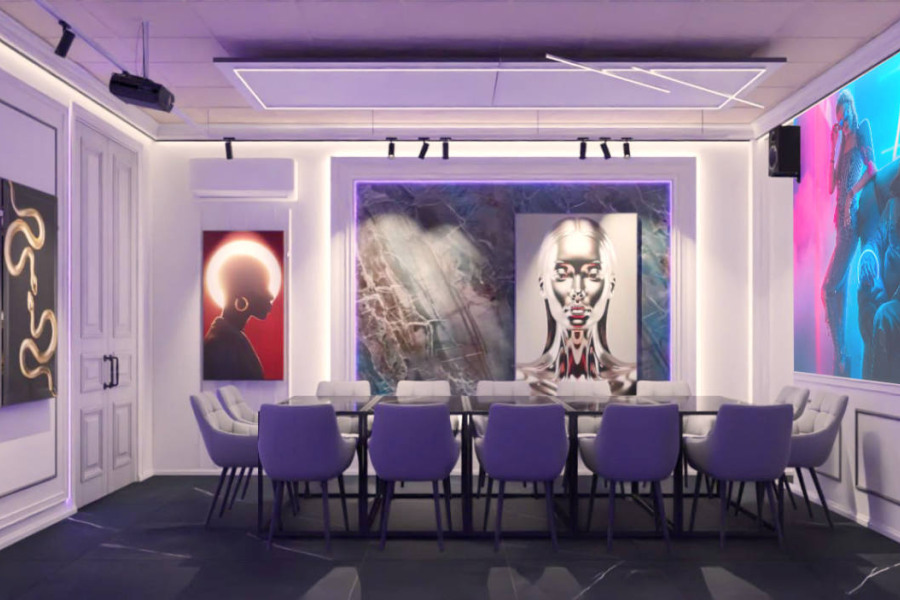 Лофт «Кибер Антик» с верандой на крыше